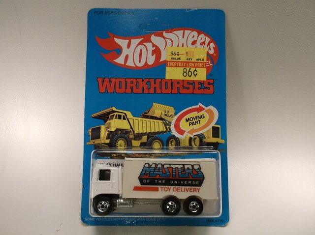 1979 Hot Wheels Hauler MOTU Unpunched MOC: Super Rare 1979 Hot Wheels Hiway Hauler 2548 MOTU He-Man Version, unpunched, mint on cards, very nice condition