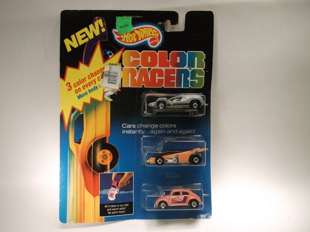 1987 Hot Wheels Color Racers Pack Bug MOC: Titled date is what appears on the back of the package