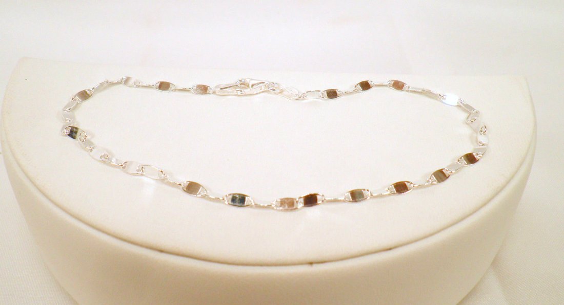 Nice New Sterling Silver Confetti Anklet 9 Inches: Stamped .925