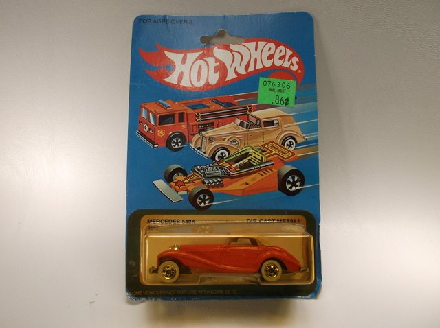 1982 Hot Wheels Mercedes 540K 3911 MOC: Titled date is what appears on the back of the package