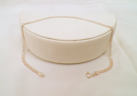 Sterling Italian Delicate Flat Chain Anklet 10 Inch: Stamped .925