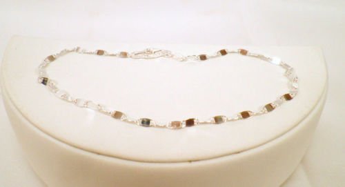 New Sterling Silver Confetti Anklet 9 Inches: Stamped .925