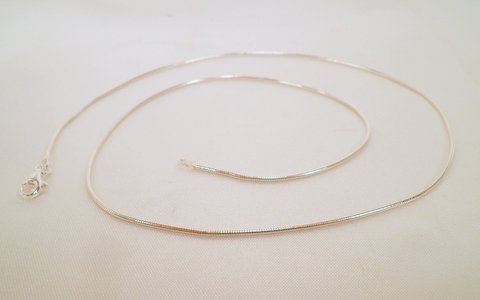 New Sterling Silver 18 Inch Snake Chain Necklace: Stamped .925