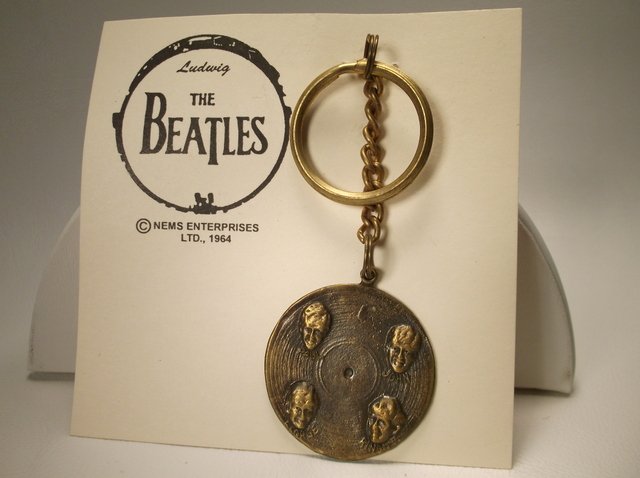 The Beatles Keychain On Card: .