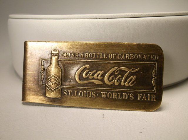 Coca-Cola Tiffany Studios Money Clip: .