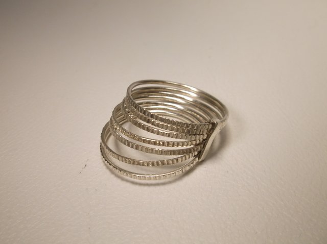 Nice Sterling Silver Stack Ring Size 9: .