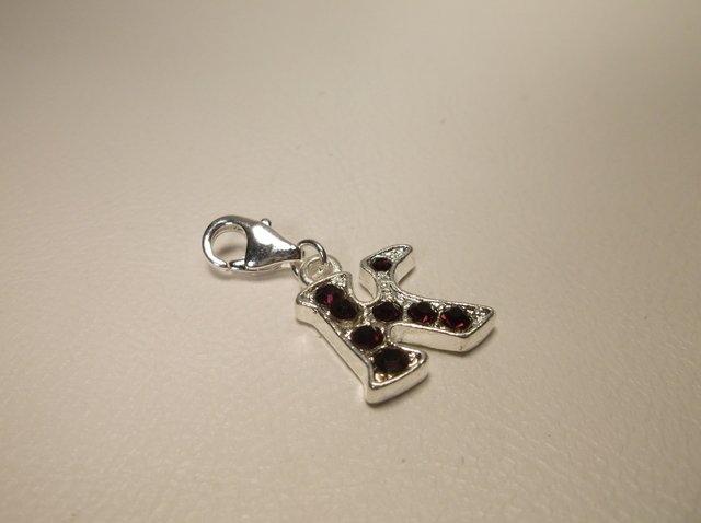 Nice Sterling Silver K Charm: .