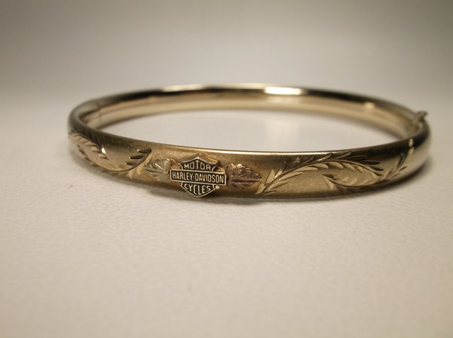 Nice 12kt GF Harley Davidson Motorcycles Bracelet: .