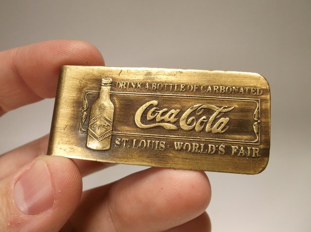 Nice Tiffany Studios Coca-Cola Money Clip: .