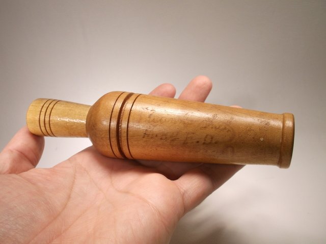 Vintage Signed Earl Dennison Duck Call: signed by earl dennison, master duck call maker