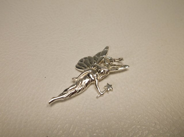 Nice Sterling Silver Fairy Charm: .