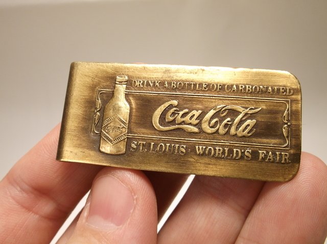 Nice Tiffany Studios Coca-Cola Money Clip: .