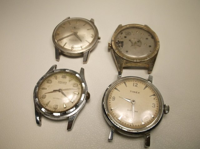 Old Watch Lot Gruen & More: not sure if they work
