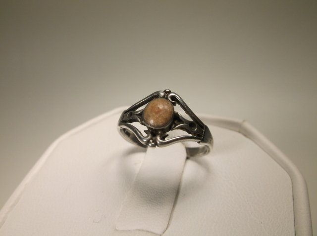 Nice Sterling Silver Navajo Howlite Ring 5.5: .