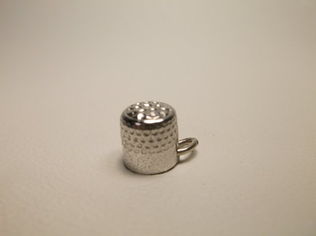 Nice Sterling Silver Thimble Charm: .