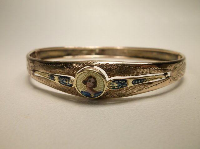 Antique Ori 12kt GF Art Nouveau Bracelet: .
