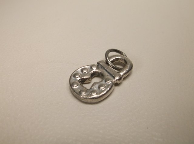 Nice Sterling Silver Lock Charm: .
