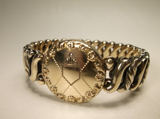 Rare Antique 12kt GF Art Deco Carmen Bracelet Heavy: very nice piece, very heavy art deco period