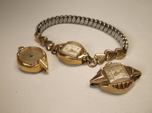 Antique Bulova Elgin Timex Watches: not sure if they work