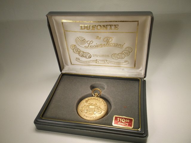 Vintage New Lucien Piccard Pocket Watch In box: Vintage New Old Stock Lucien Piccard beautiful pocket watch in box, works great but needs a new battery