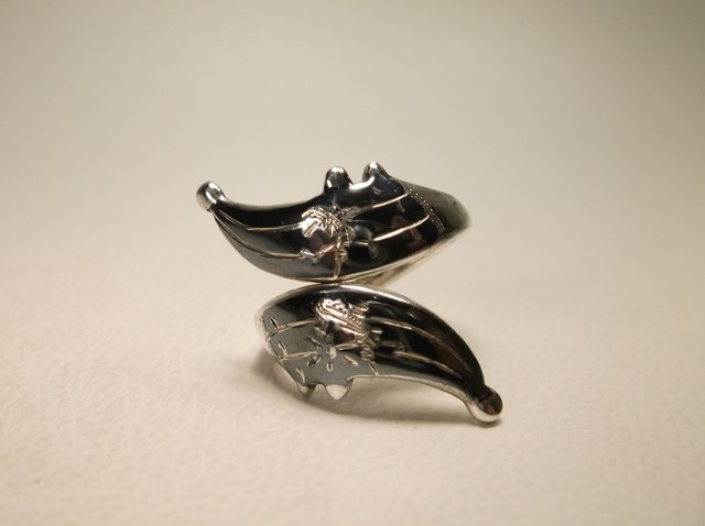 Beautiful Antique Siam Sterling Silver Ring 7: .