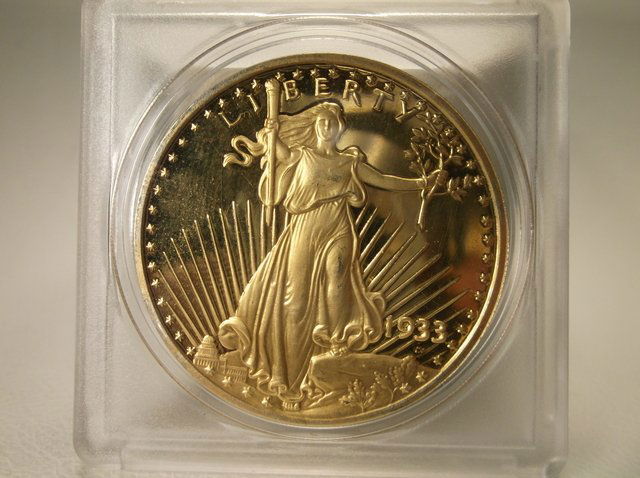 1 Troy oz .999 Fine Silver Gold Eagle Coin: great tough to find, .999 fine silver one troy oz with gold overlay, serial numbered 1968