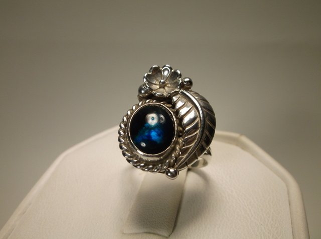 Gorg Sterling Silver Navajo Abalone Ring 6 STC (1 of 2)