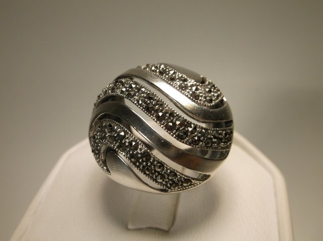 Gorgeous Huge Sterling Silver Dome Ring 6 (1 of 1)