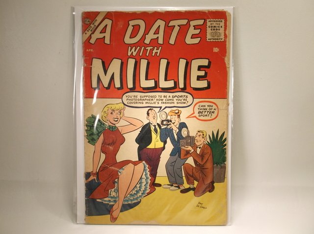 1957 Date With Millie Comic Book #4 $140 (1 of 1)