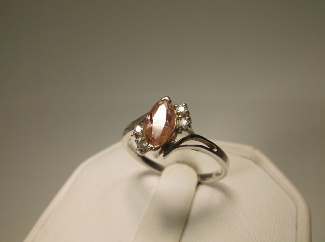 Nice Sterling Silver Pink Tourmaline Ring 8.5 (1 of 1)