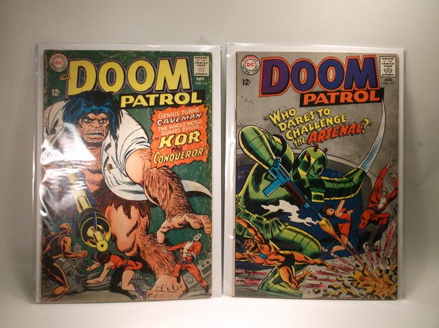 1967 DC Doom Patrol Comic Books 113 114 $150 (1 of 1)