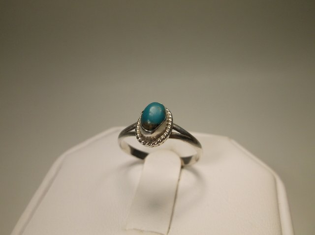 Nice Sterling Silver Navajo Turquoise Ring 7 (1 of 1)