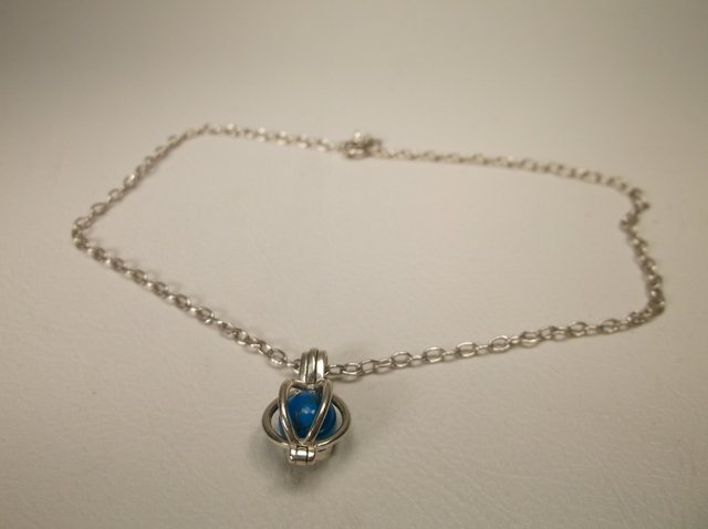 Nice Sterling Silver Anklet Turquoise Ball: .