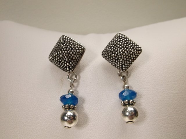 Nice Heavy Sterling Silver Earrings (1 of 1)
