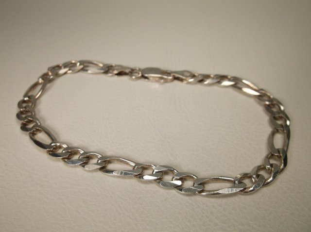 Nice Thick Sterling Silver Bracelet (1 of 1)