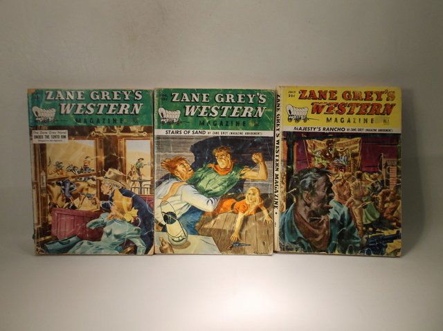 1940s Zane Greys Western Magazines Lot (1 of 2)