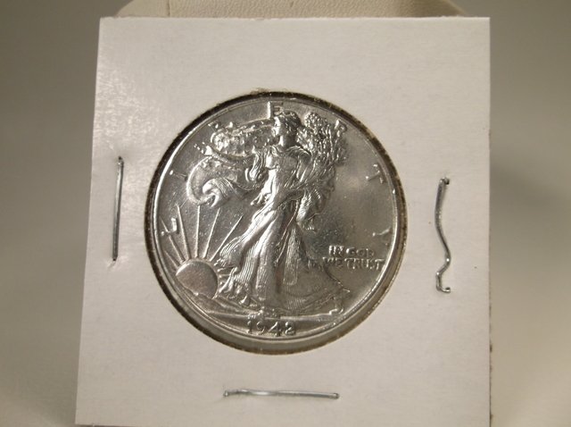 1942 US Silver Walking Liberty Half Dollar (1 of 1)