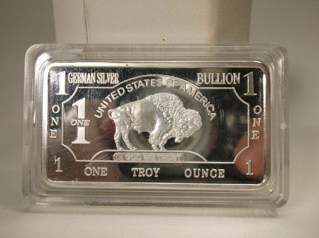 .999 Fine GERMAN Silver 1 Troy oz Bar: .
