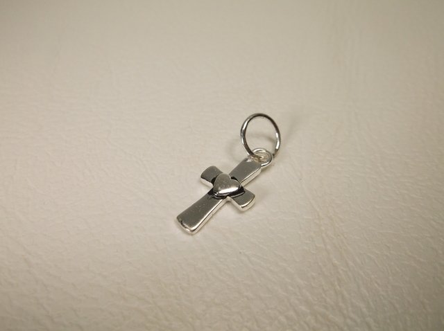 Nice Sterling Silver Cross Charm (1 of 1)