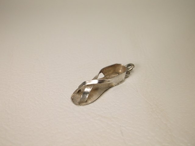Antique Sterling Silver Sandal Charm (1 of 1)