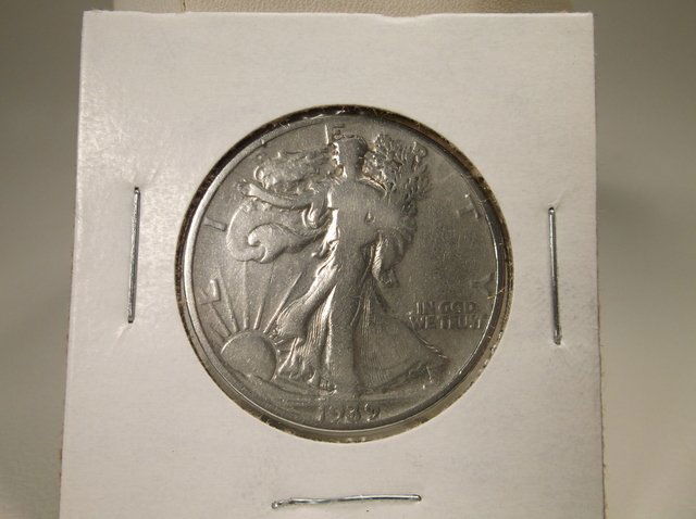1939 US Silver Walking Liberty Half Dollar (1 of 1)