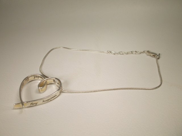 Sterling Silver Heart Anklet: .