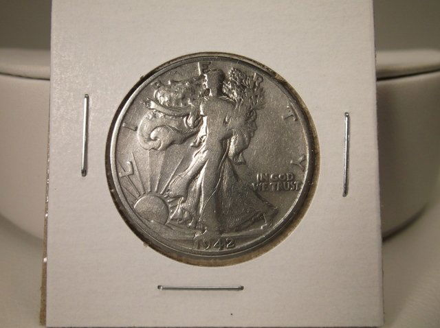 1942 D US Silver Walking Liberty Half Dollar (1 of 1)