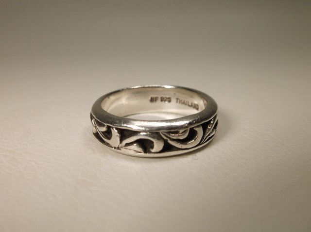 Nice Heavy Sterling Silver Band Ring 7 (1 of 1)