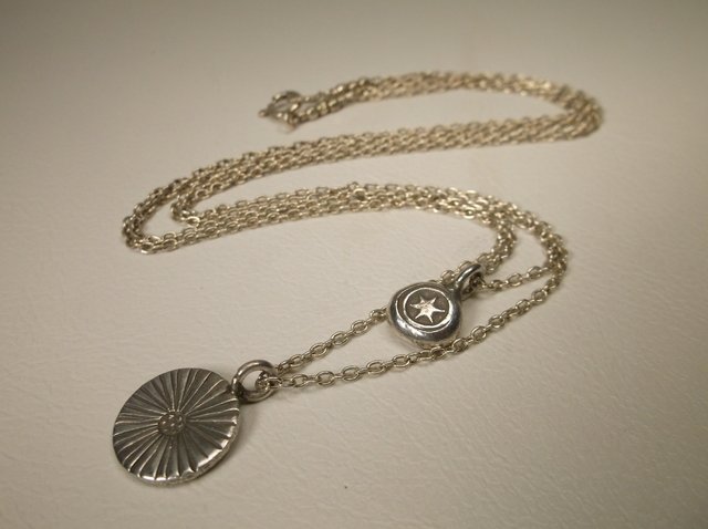 Nice Sterling Silver Double Chain Necklace (1 of 1)