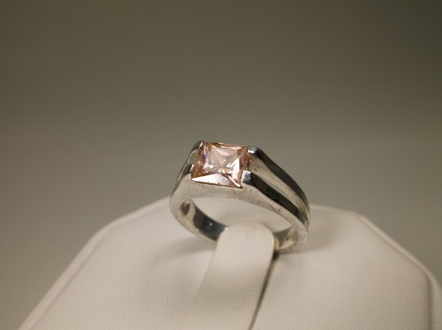 Nice Sterling Silver Pink Tourmaline Ring 5.5 (1 of 1)