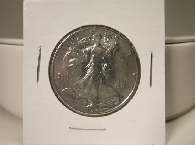 1946 S US Silver Walking Liberty Half Dollar (1 of 1)