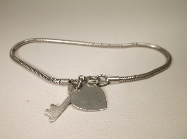 Antique Sterling Silver Charm Bracelet (1 of 1)