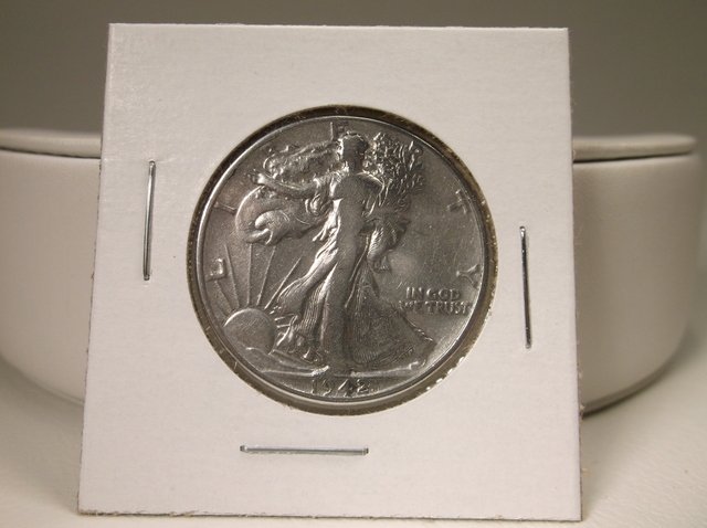 1942 US Silver Walking Liberty Half Dollar (1 of 1)