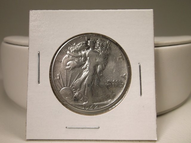 1942 US Silver Walking Liberty Half Dollar (1 of 1)